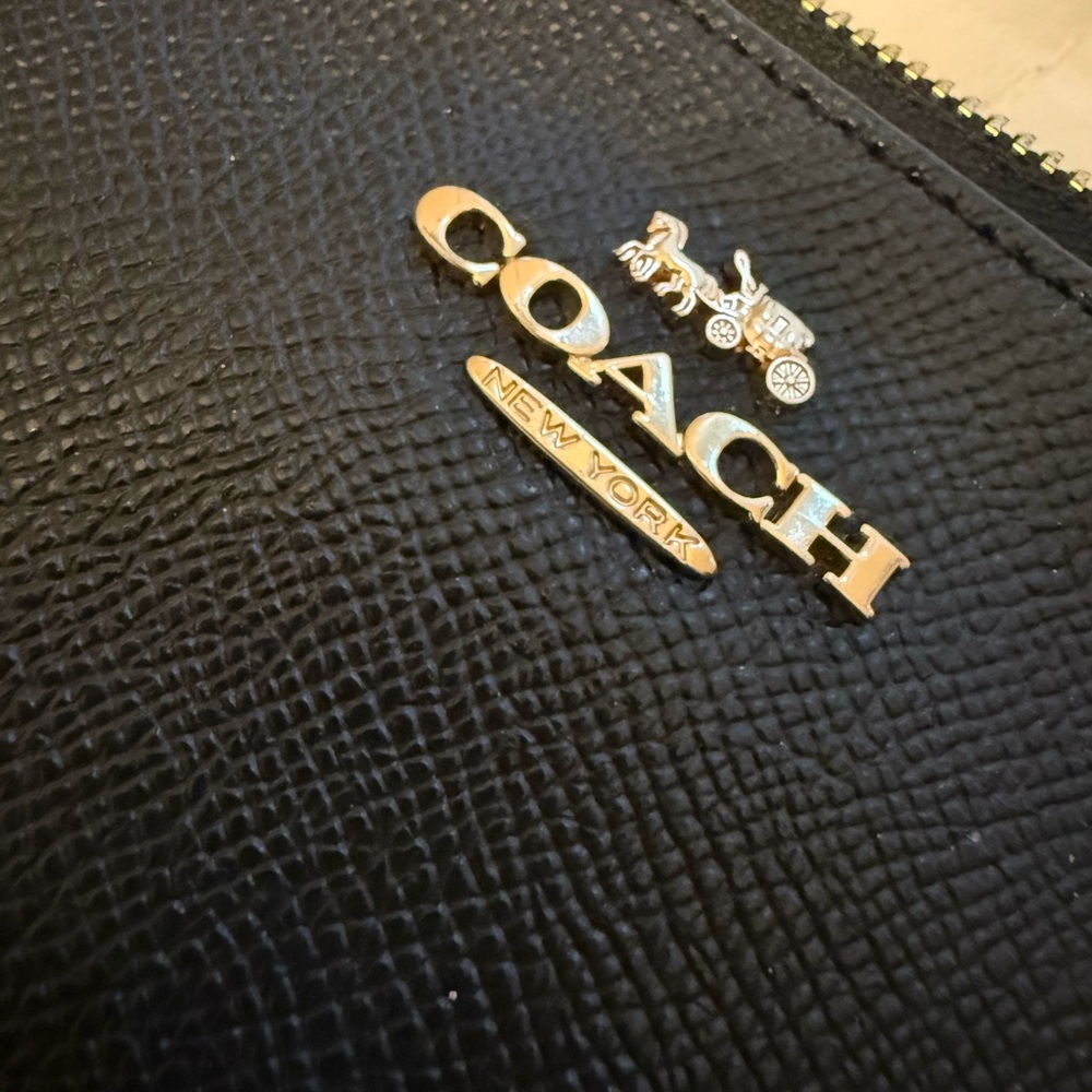 Coach Black and Gold Clutch